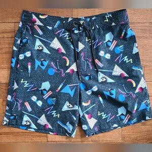 Edgar + Ash swim shorts Size M geometrical shapes‎ MENS